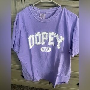 Dopey t-shirt, size large, Comfort Colors
